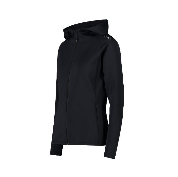 CMP - Felpa full zip con cappuccio in 4-way stretch