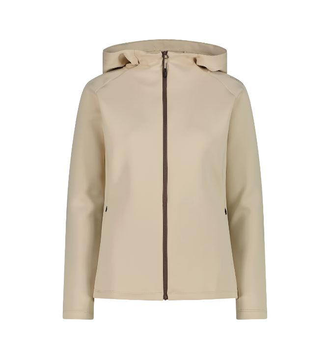 CMP - Felpa full zip con cappuccio in 4-way stretch