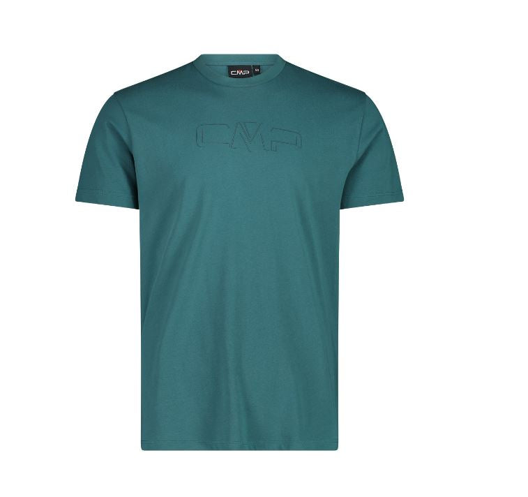 CMP - T-shirt stretch con logo in cotone