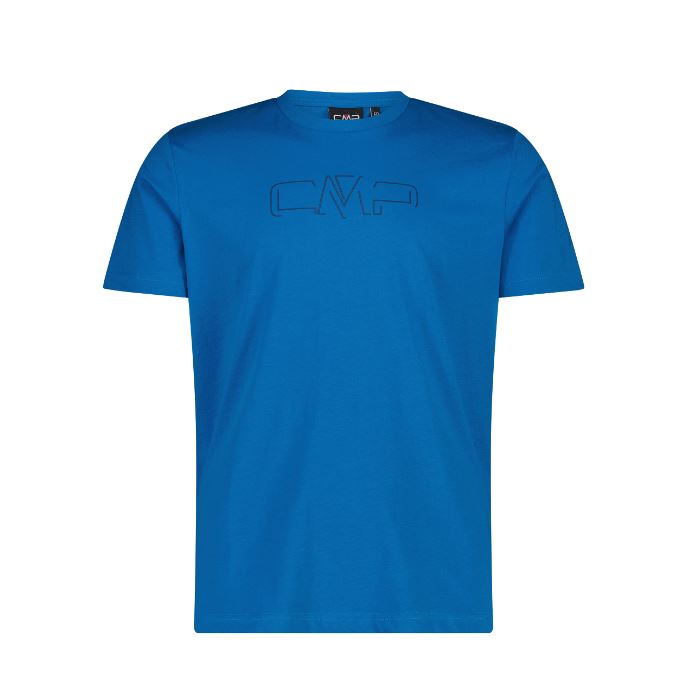 CMP - T-shirt stretch con logo in cotone