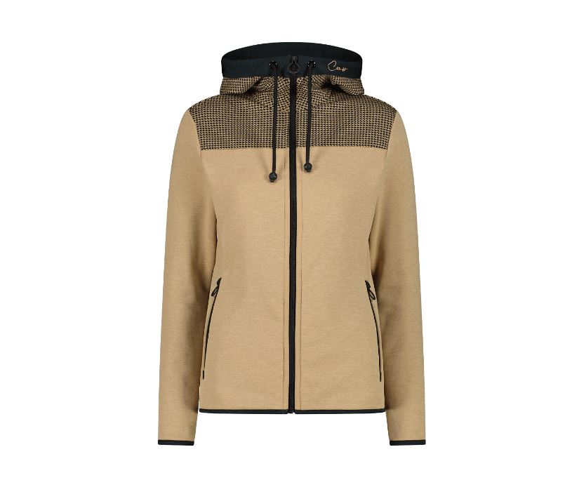 CMP - Felpa urban in Stretch Performance melange pied de poule