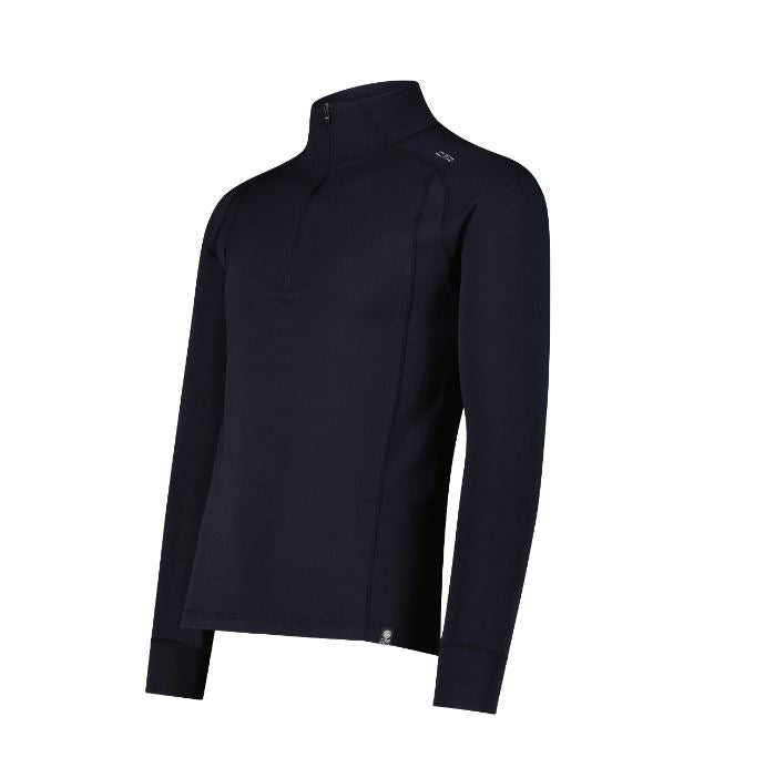 CMP - Maglia termica in merino con mezza zip