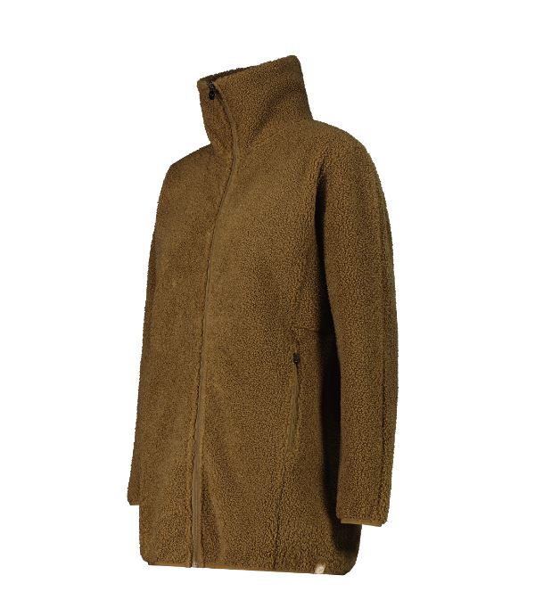 CMP - Felpa con zip in pelliccetta teddy